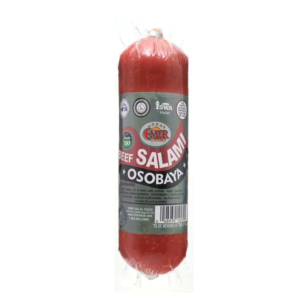 Halal Beef Salami Osobaya – Pre Pack – approx 1lb